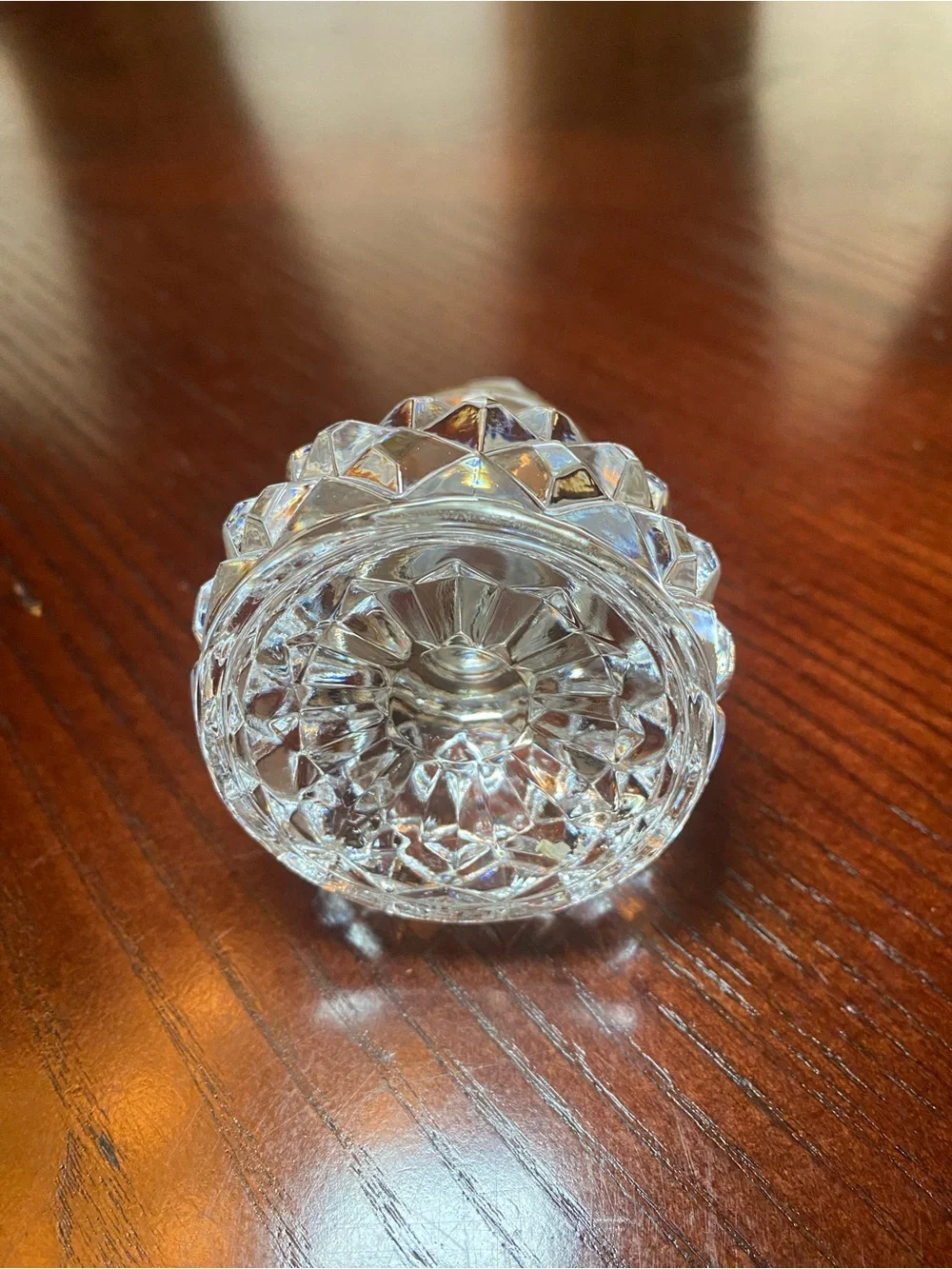 Crystal Etched Glass Decanter with stunning stopper - Clear